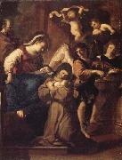 Giovanni Francesco Barbieri Called Il Guercino The Vistion of St.Francesca Romana France oil painting artist